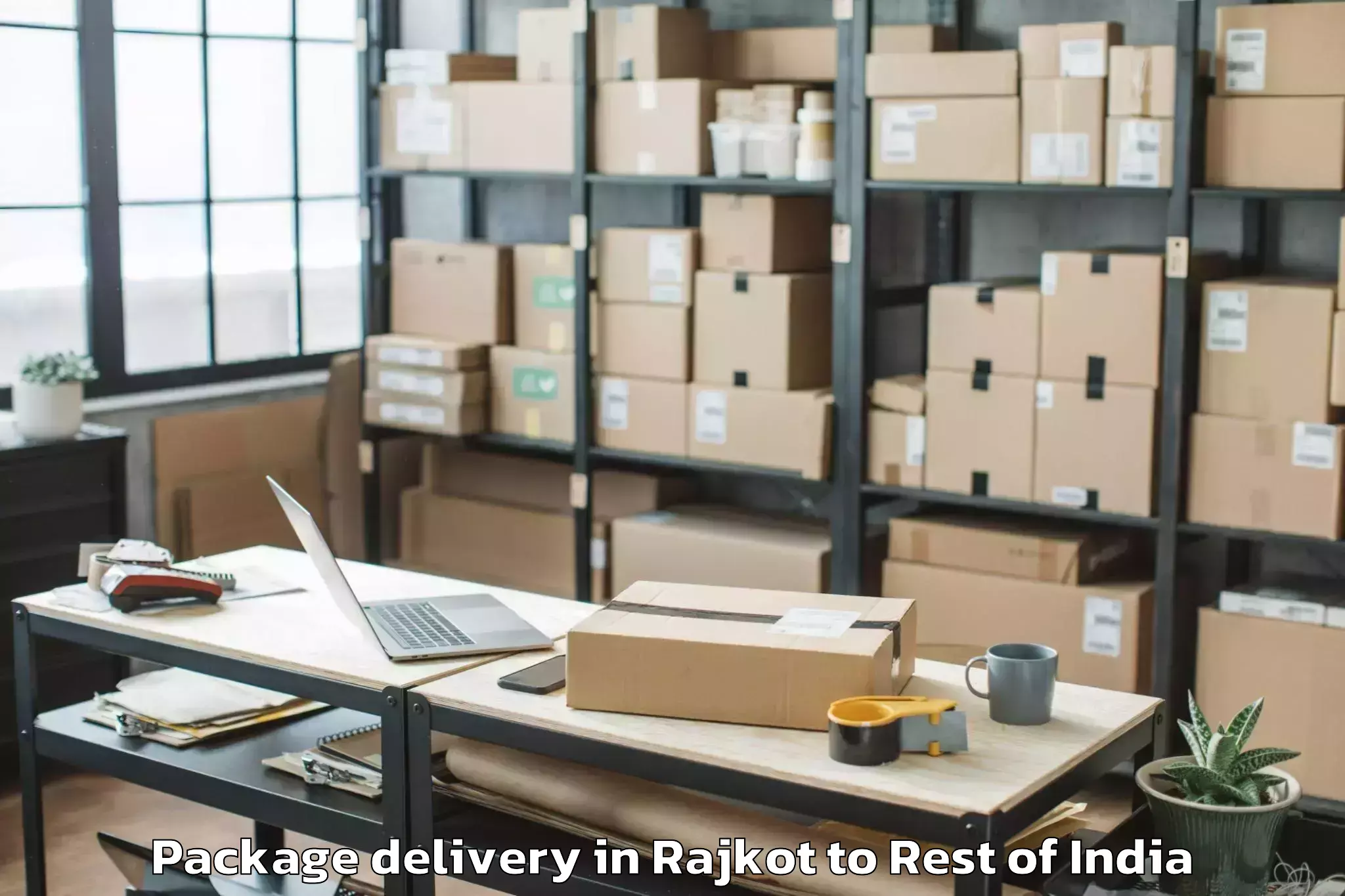 Hassle-Free Rajkot to Budhal Package Delivery